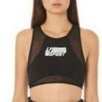 LF BRAND BLACK MESH STRETCH SPORTS BRA SIZE SMALL Photo 3
