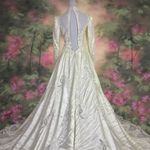 VINTAGE 80s Wedding Dress White Size undefined Photo 1