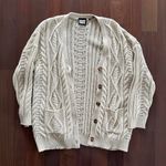 ASOS x Reclaimed Vintage cream chunky oversized cable cardigan Photo 0