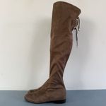 Marc Fisher Humor 2 Over The Knee Taupe Faux Suede Boots Photo 4