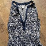 Old Navy Navy Greek Key Maxi Dress Photo 3