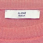 ALANIZ ruffled asymmetric pullover sweater, lightweight, pink, size M Pink Size M Photo 2