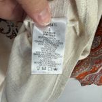 Miss Me Top S Cream Paisley Boho Lace Back Mixed Print Western Festival Y2K Photo 6