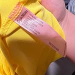 Sugar Thrillz Yellow Mini Dress with Mesh Sleeves and Pineapple Embroidery Size L Photo 8