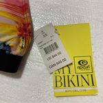 Rip Curl  Palm Tree Sunset Swim Bikini Top Mesh Straps NWT MSRP $45 Size‎ XS Photo 3