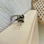 Silver Elephant Wrapping Ring Raised Trunk Animal Safari Pewter Gunmetal Boho Jewelry Photo 3