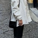 ZARA White Button Up Shacket Photo 1