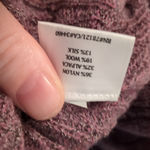 Eileen Fisher  Mauve Purple Wool/Alpaca/Silk/Nylon Blend Open Cardigan Sz  Medium Photo 6