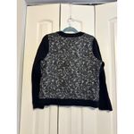 Pendleton Zip Up Cardigan XL Black Gray Animal Print Sweater Jacket Photo 5