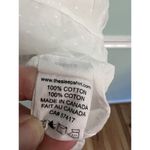 THE SLEEP SHIRT S sleeveless long white cotton comfy dress polka dot Photo 5