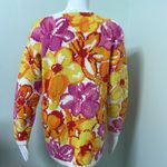 Adrienne Vittadini  colorful floral sweater Photo 6