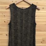 Vintage Molly Malloy Size Medium Stretchy Snakeskin High Neck Tank Maxi Dress Black Photo 9