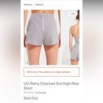 Urban Outfitters Romy Checked Out High-Rise Short Photo 5