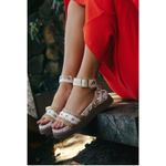 Free People Roma Raffia Sandals Size 8 Platform Bohemian Indie Woven Shoes Photo 1