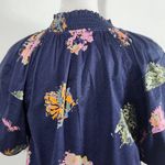 Nic+Zoe Navy Floral Blouse NWT Size PP Dark Blue Floral Top Navy and Pink Top Photo 5