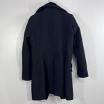 Trina Turk Wool Blend Double Breasted Coat Size 12 Women's Black Peacoat Jacket Photo 1