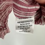 Cotton Candy LA  Red Striped Button Front Peplum Hem Cropped Top Size Small Photo 5