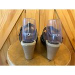 Eddie Bauer Eddie Bauer Black Leather Wedge Strap Sandals with Buckle Size 9M Photo 3