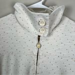 Volcom  Women's White Zip Up 3/4 Sleeve "Trapeze Please Jacket" Sz M Photo 3