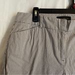 Talbots Hampshire Ankle Pants Women's Size 10 Curvy Fit Grey White Striped Coast Photo 3