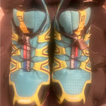 Salomon Speedcross 3 Trail Running Shoes Teal Yellow Purple Womens Size 7.5 Photo 0