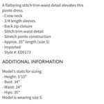 Crimson in Grace NWT  Black Knit 3/4 Sleeve Dress Photo 2