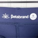 Betabrand  Classic Dress Yoga Pants Boot Cut Navy Blue Size Medium Short Petite Photo 4