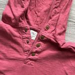 J.Crew  Red Hoodie Quarter Snap Size Large Photo 1