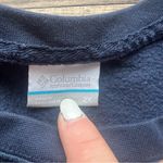 Columbia  Women’s Navy/Fuchsia Purple Logo Sweatshirt Pullover Size 2X Photo 3