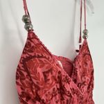 Derek Heart Y2K Boho Dress Empire Waist Pink Smocked Lace Sleeveless Size M Photo 2