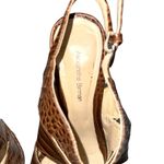 Alexandre Birman  Brown Reptile Print Heels 37 Photo 3