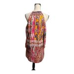 Pearl 88 Cold Sleeve Shoulder Multicolor Patterned Dress Size M Red Size M Photo 4