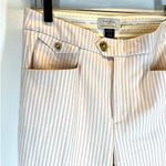 Anthropologie  | US 2 | The Essential SLIM Cream with Red Candy Stripes Trousers Photo 5