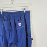 Carhartt Cross-Flex Utility Boot Cut Pant Scrub Royal Blue Womens Medium Tall Photo 3