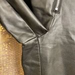 superdown Black Faux Leather Adonia Zipper Front Pants, L NWOT Photo 5