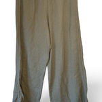 Cut Loose Green Crepe Wide Leg Cropped Pants Women’s M Lagenlook Artsy Casual Size M Photo 0