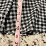 BAILEY 44 Black White Gingham V Neck Twist Knot Smocked Waist Midi Dress Medium Photo 12