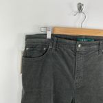 Ralph Lauren Lauren  Premier Straight Light Grey Corduroy Jeans Women's Size 12 Photo 6