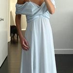 LPA / Revolve Shirred Cross Front Gown in Powder Blue Photo 2