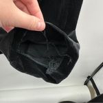 ZARA Black Velvet Ruched High Rise Straight Leg Ankle Pants Sz M Limited Edition Photo 8