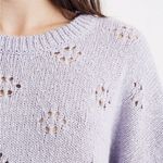 Madewell Women’s Floral Pointelle Pullover Pink Cotton Sweater Sold Out Online L Photo 1