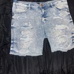 Rue 21 Men’s  blue jean distressed shorts size 34 Photo 1