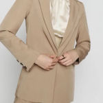 Reformation  major blazer khaki tan brown small Photo 0