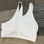 Revolve Nubyen X One Shoulder Sports Bra Sz Large White Cutout Photo 6