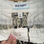 Old Navy Black and White High Waist Geometric Shorts Photo 1