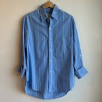 Citizens of Humanity Kayla Shirt in Canyon Stripe Button Down Size Small Photo 4