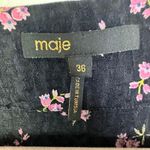 Maje  IMPRIME RUISSO Floral-Print Knotted Woven Mini Dress Size 36 Photo 2