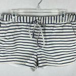 J.Crew Striped 3” Linen-Cotton Drawstring Short Photo 1