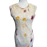 Vintage Y2K Cream Floral Fairy Whimsy Maxi Church Spring Dress Sleeveless (M) Size M Photo 3
