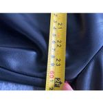 Dolce Cabo Black Faux Leather Women Oversized Top Sz M Size M Photo 6